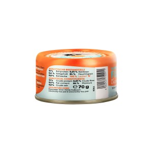 Lucky Lou Katzen-Nassfutter Thunfisch & Lachs, 70g Dose. Ergänzungsfutter für Katzen.