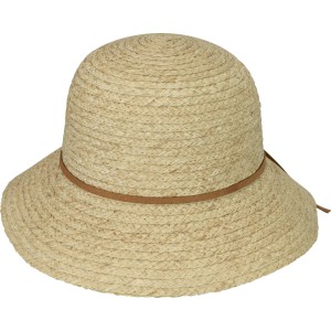 Strohhut Damen Natural Lederband Gr. 57