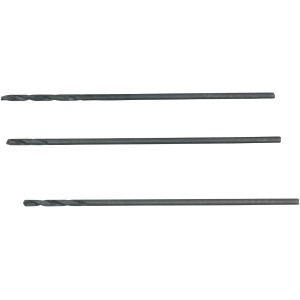 3er Set LUX Metallbohrer HSS-G, 0,5 mm, präzise für Metall und Kunststoff.