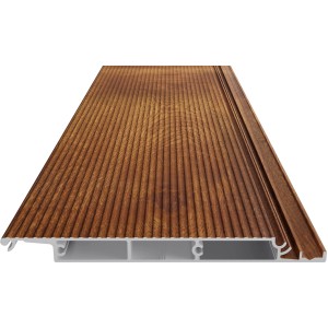 Terrassendiele DreamDeck Alu Ipe-Braun, Aluminium, 1,3x13,6x400 cm, Detailansicht.