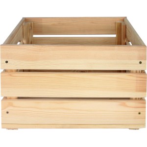 Holz Allzweckkiste Groß, 20,5 l, aus Kiefernholz, ideal zur Aufbewahrung.