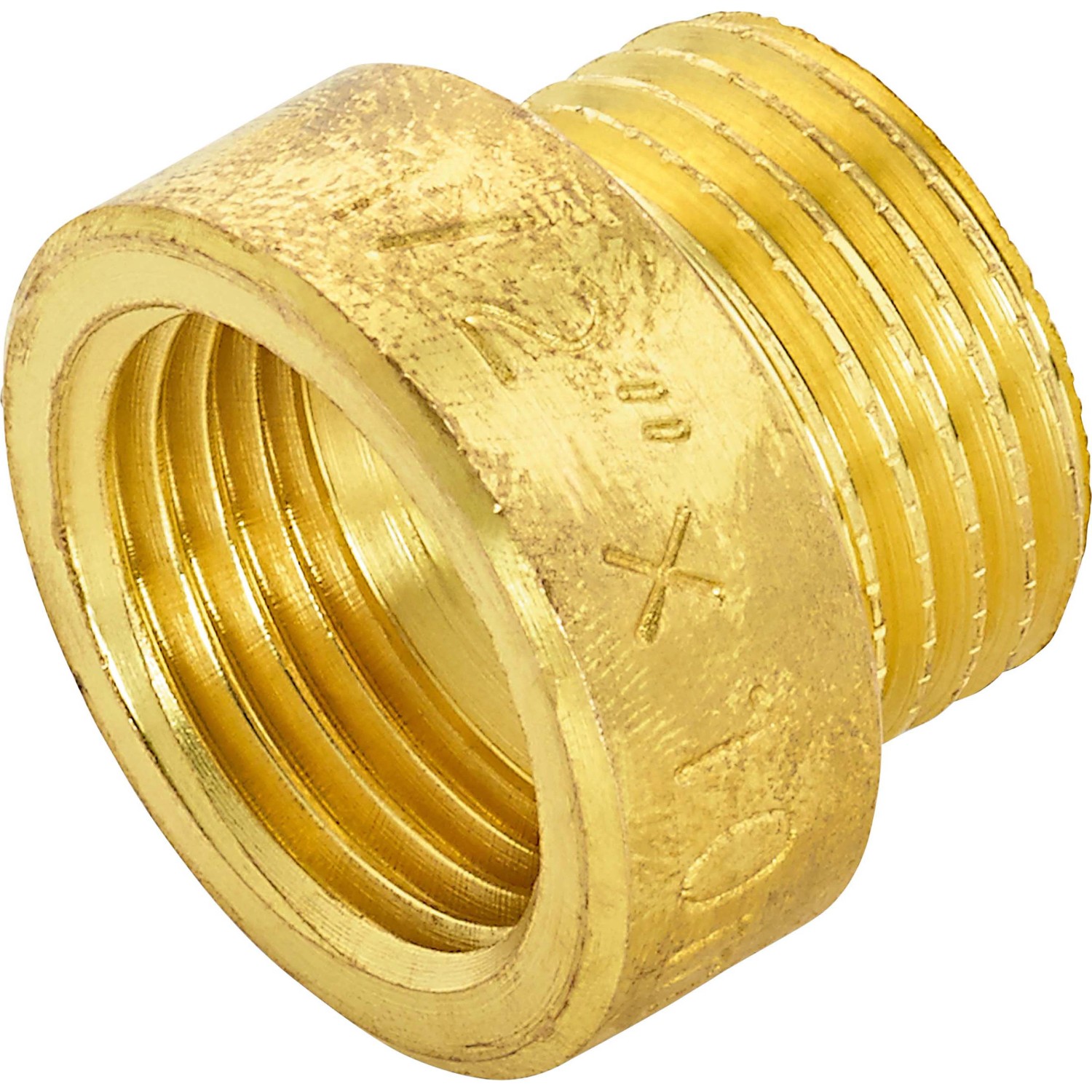 4x Messing Hahnverlängerung 1/2 Zoll X 10mm - G1/2 Innengewinde 19.5mm X Außengewinde 20.3mm