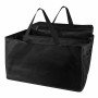 Schwarze Apa Faltbare Kofferraumtasche mit Kühlfach und Tragegriffen.