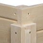 Detailansicht Eckverbindung weka Holz-Gartenhaus Angolo A, naturbelassen.