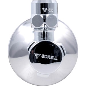 Schell Eckventil, selbstdichtend, 10 mm (3/8''), Messing verchromt.