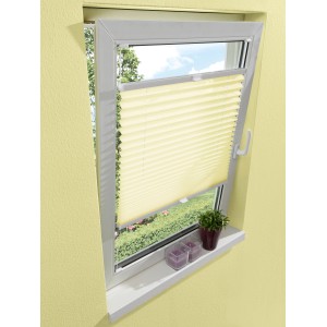 OBI verspanntes Plissee Arona 120 cm x 130 cm Gelb