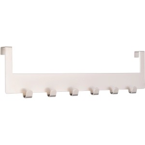 Siro Türgarderobe mit 6 Haken, Nickel matt, zum Einhängen an der Tür.