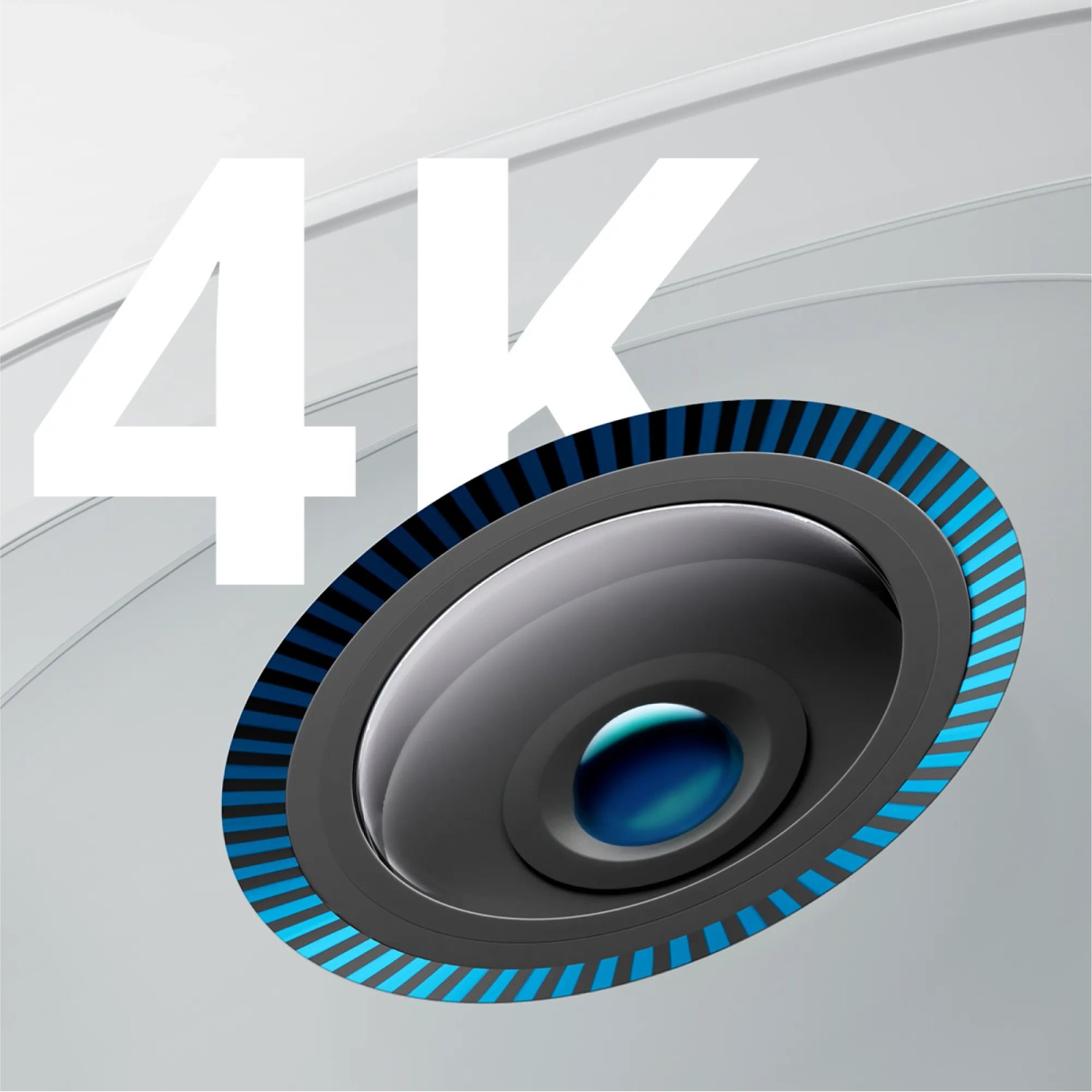 Detailaufnahme der EufyCam S330 Überwachungskamera mit 4K Auflösung.