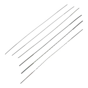 LUX Dekupiersägeblätter, 24-teiliges Set für Holz und Stahl. Verschiedene Zahnungen.