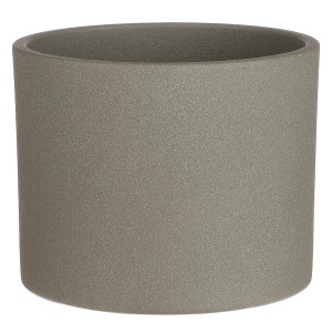 Mica Decorations Übertopf Era, Keramik, Ø 17,5 cm, grün. Schlichter Pflanztopf für Innen & Außen.