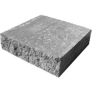 Häusler Abdeckstein Felsen-Grau, 25x25x7 cm, für Böschung und Mauersysteme.