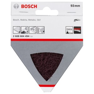Bosch Pro Schleifvlies 93mm K100 für Deltaschleifer zum Reinigen und Polieren.
