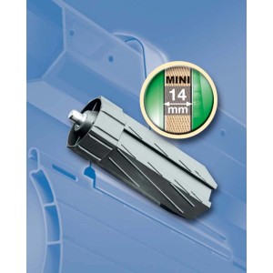 Schellenberg Walzenhülse Mini, 40x104 mm, grau, für Rollladenantriebe.