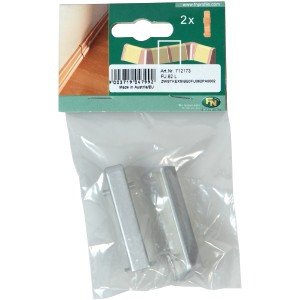 FN Neuhofer Zwischenstücke FU062 Silber, 2er-Pack für Sockelleisten.