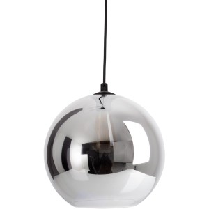 Runde, anthrazitfarbene Näve Pendelleuchte Vaso mit Ø 25 cm. Moderne Hängelampe für den Innenbereich.