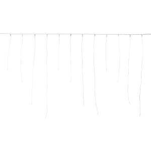 LED-Lichterkette Eisregen 100 warmweiße LEDs Silbernes Kabel 690 cm