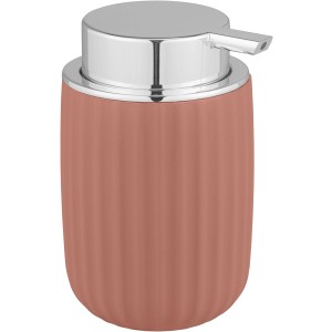 Wenko Seifenspender Agropoli, altrosa, 250 ml. Flüssigseifenspender mit Chrom-Pumpe.