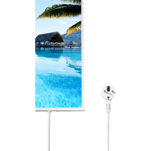 Könighaus Infrarotheizung mit Bora Bora Insel Motiv, 60x100 cm, elektrische Heizung.