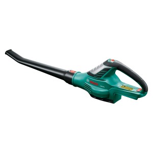Bosch Akku-Laubbläser ALB 36 LI (ohne Akku): Grüner Laubbläser mit schwarzem Blasrohr und Griff.