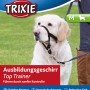 Schwarzes Trixie Top Trainer Ausbildungsgeschirr M (27 cm) am Hund.
