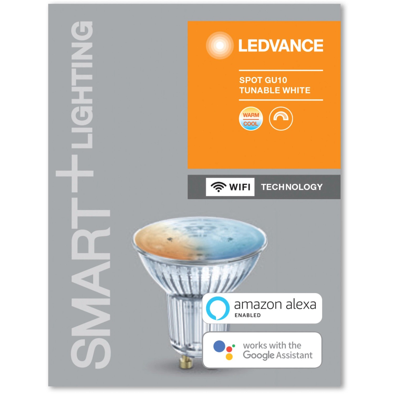 Ledvance Smart+ WiFi LED-Reflektorlampe PAR16 GU10, dimmbar und tunable white.