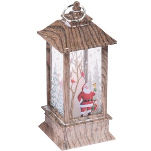 Laterne Weihnachtsmotiv mit LED-Beleuchtung 13 cm 4-fach sortiert