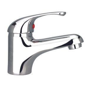 Einhebel-Waschtischarmatur Tirso Chrom für Waschbecken im Bad.