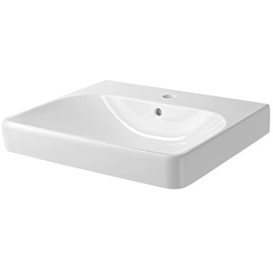 Geberit Smyle Square Handwaschbecken, 60x48x17 cm, Weiß, für moderne Badezimmer.