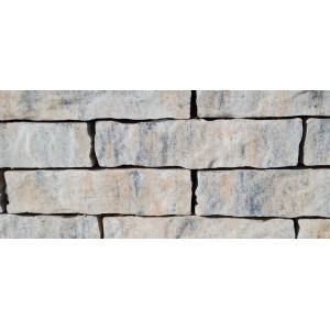 Diephaus Mauerstein Menhire Muschelkalk, Ansicht einer Mauer aus den Steinen.