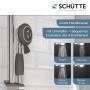 Schütte Handbrause Vital Chrom mit verschiedenen Strahlarten und Wasserstopp-Funktion.