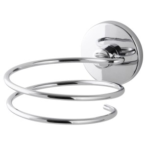 Vision Haartrockner-Halter, Chrom glänzend, zur Wandmontage.
