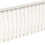 Weiße Skan Holz Balkonschalung Brüstung, 180x96 cm, Fichte für Lauben & Pavillons.