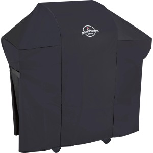 Schwarze Jamestown Wetterschutzhülle für Kane 2 Brenner Gasgrill.