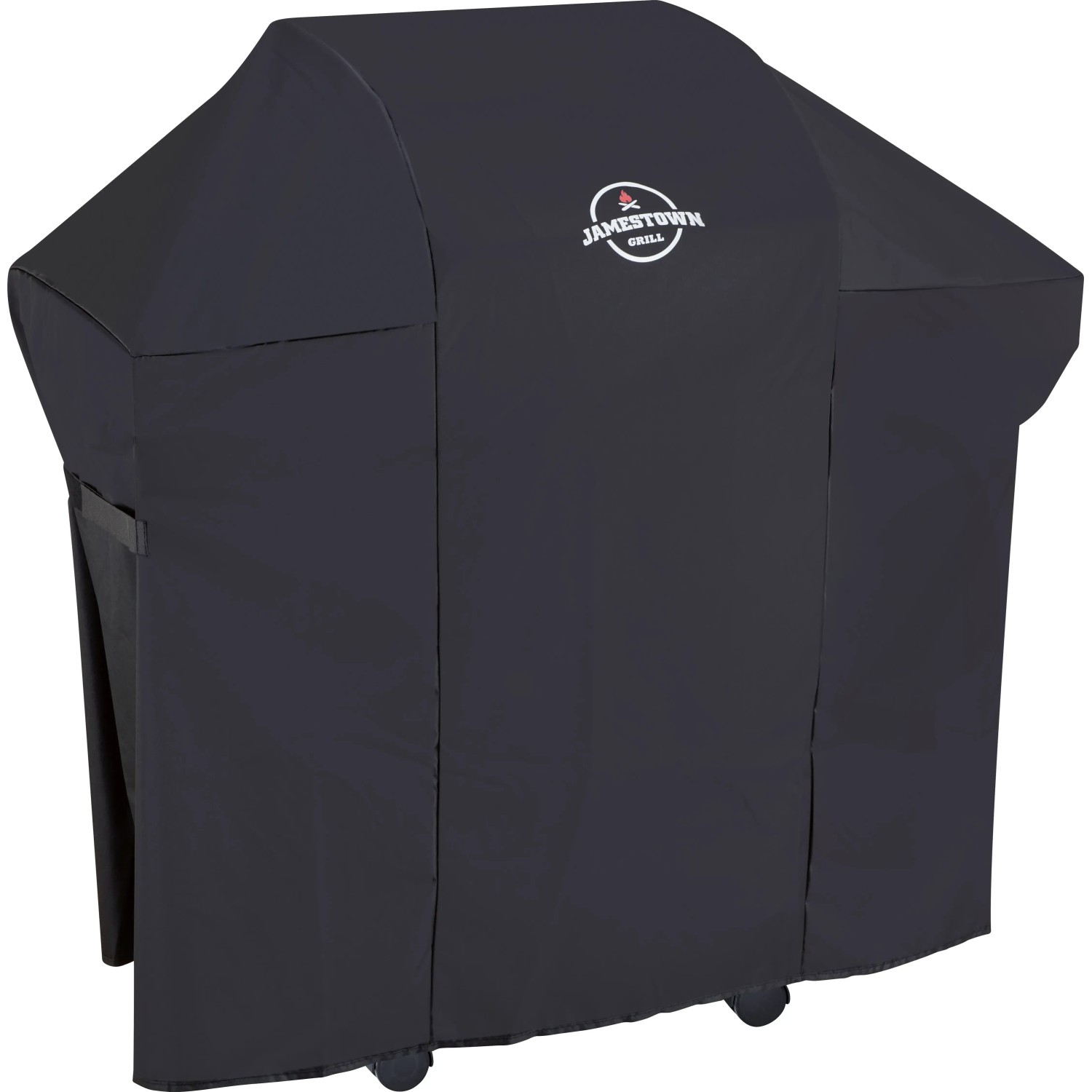 Schwarze Jamestown Wetterschutzhülle für Kane 2 Brenner Gasgrill.