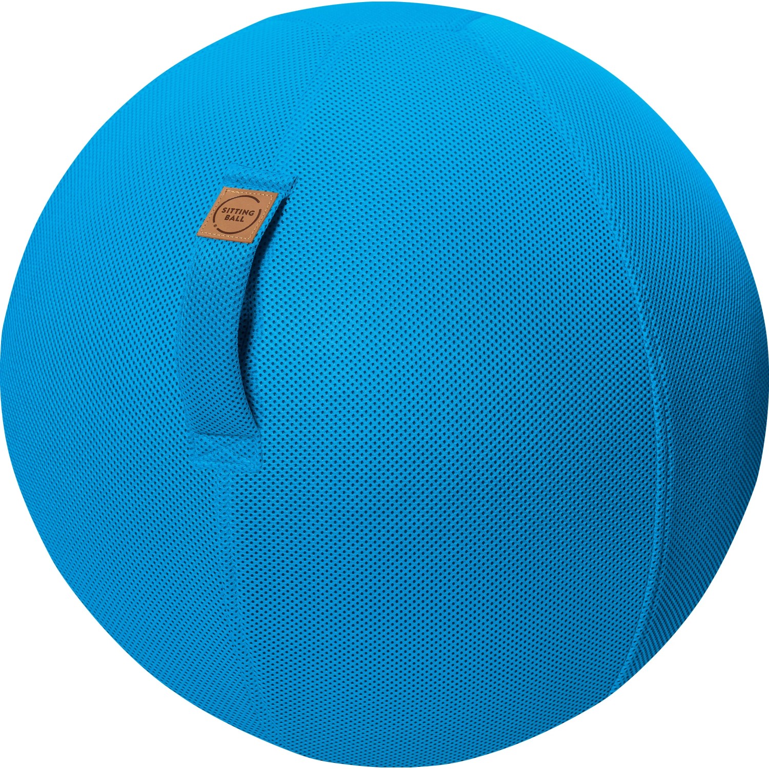 Petrolfarbener Sitting Ball Hocker Mesh 150 l mit Tragegriff. Bequemer Sitzsack für Wohnraum.