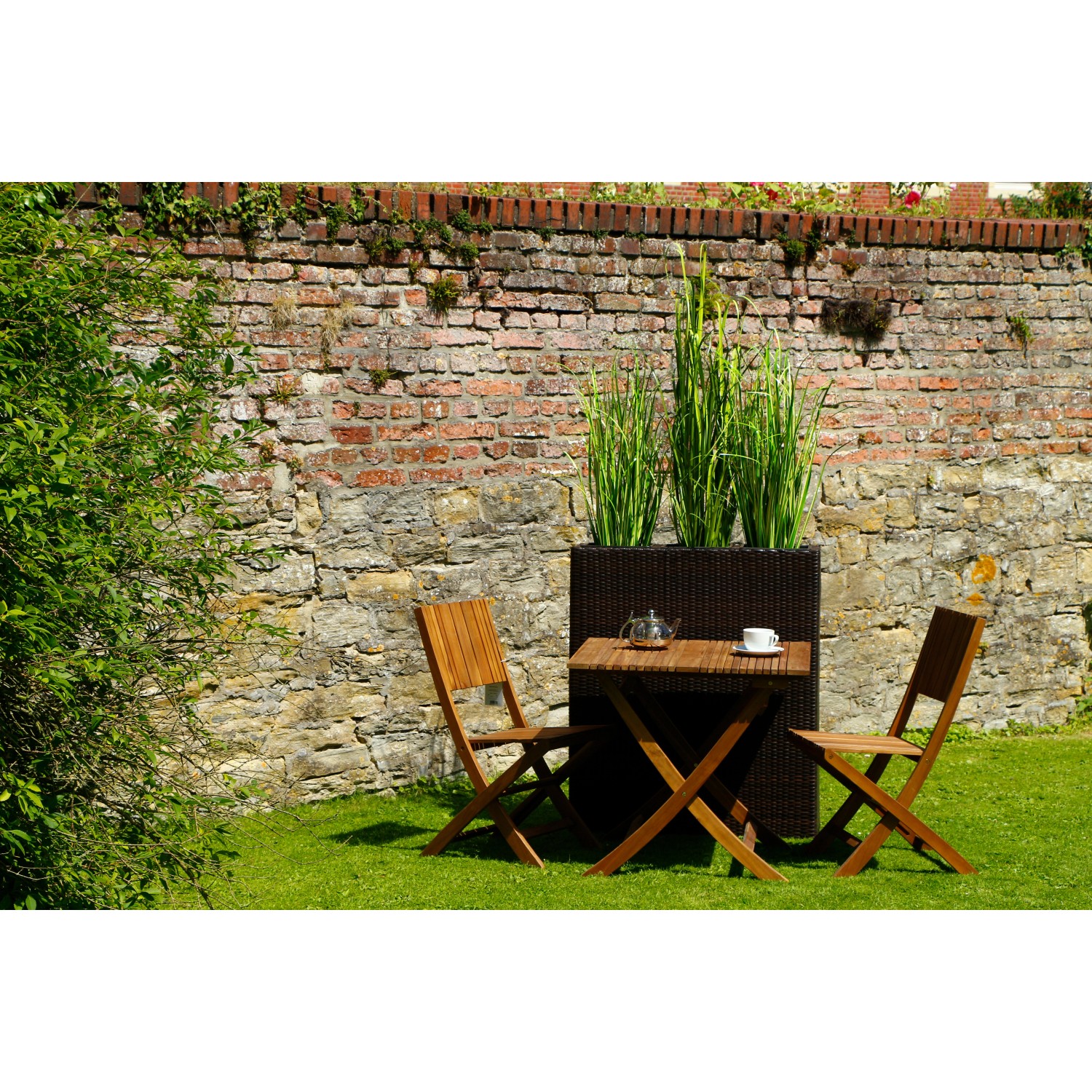 Siena Garden Raumtrenner Calico 90 cm x 32 cm x 107 cm Braun kaufen bei OBI