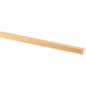 Flache Lärche Leiste, 9,2x9,2x2000mm, ideal für Bastelarbeiten und zur Gestaltung im Innen- und Außenbereich.