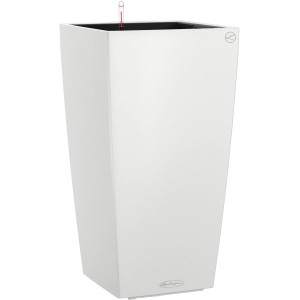 Weißes Lechuza Cubico Color 40 Pflanzgefäß, 40x40cm, für Innen- & Außenbereich.