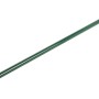 Grüne Zaunstrebe mit Schelle, Ø 34 mm, 1500 mm lang, zur Zaunpfahl-Stabilisierung.