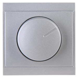 Kopp Dimmerabdeckung Druck/Wechsel Malta Silber