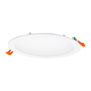 Weißes Ledvance LED Spot Downlight Slim Sun@Home Smart+ mit 22,5 cm Durchmesser.