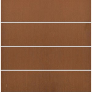 Sichtschutzzaun-Element Board XL Zaun-Set Corten-Stahl 180 cm x 180 cm