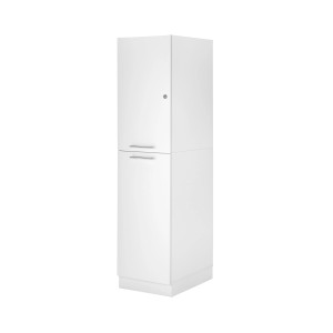 Respekta Hochschrank Clara 200 cm x 50 cm x 67,6 cm Weiß Matt