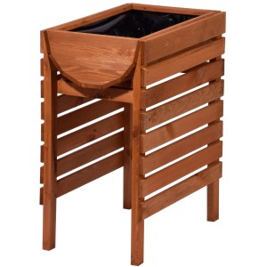 Hochbeet aus Holz mit Pflanzfolie, ideal für Garten, Balkon oder Terrasse. FSC®-zertifiziert.