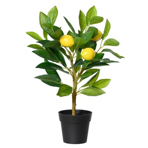 Deko-Topf Lemon Tree Everlands PE Indoor/Outdoor 24 cm x 17 cm x 43 cm Gelb