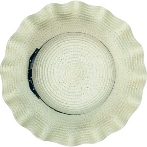 Strohhut Mädchen Beige Punkte Gr. 54