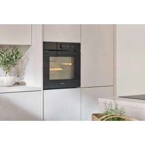 Respekta Einbaubackofen Glas Autark Adrian 71 l Schwarz