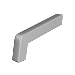 PVC-Seitenteile Silber 11 cm 2 Stück