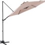 Ampelschirm Bayview Ø 300 cm Beige mit Kurbelmechanik_3