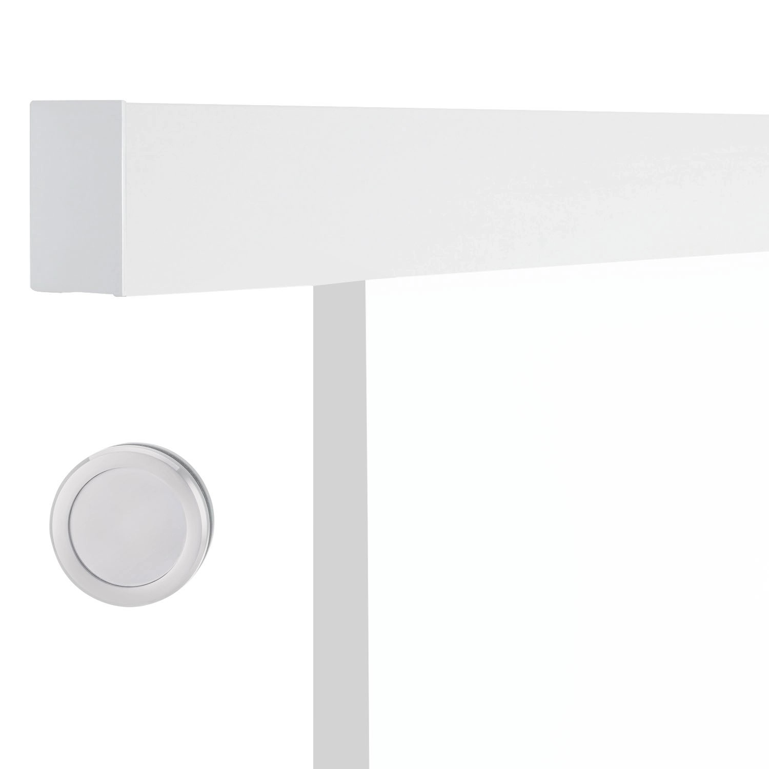 Novadoors Holzschiebetür-Set Ontario Bianco, Weißlack mit Griffmuschel und Softeinzug.